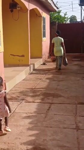 Morning routine captured in Sabon Tasha residential neighborhood