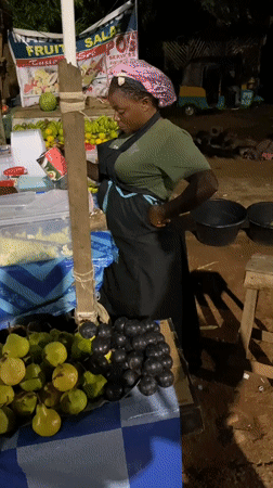 Evening street life documented in Bukuru, Nigeria