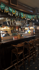 Afternoon scenes captured at Irish pub and street in Krasnoyarsk