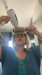 Woman's morning selfie routine documented in Chambœuf, France