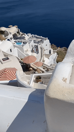 Wandering Oia's clifftop lanes, shops, and sea views