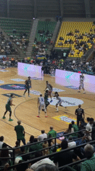 Basketball game draws crowd at La Asuncion arena