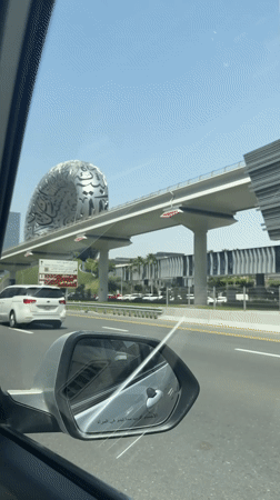 Motorist films Museum of the Future from Dubai highway