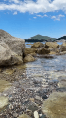 Morning coastal scenes documented along Montenegro's Adriatic shoreline
