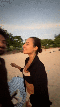 Beach volleyball and water sports activity at Rawai Thailand