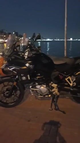 Evening coastal promenade scenes documented in Mezitli, Turkey