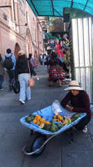 Daily street life documented in La Paz, Bolivia