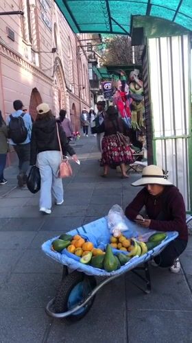 Daily street life documented in La Paz, Bolivia
