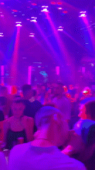 Nightclub scene captured in Varna with dancing crowd