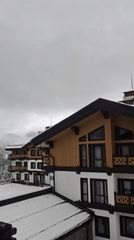 Snowy mountain resort town captured on video in Russia
