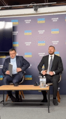 Business briefing held at Ukraine Media Center in Bucha
