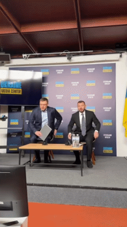 Business briefing held at Ukraine Media Center in Bucha