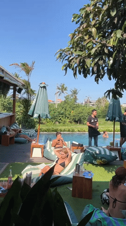 Lazy poolside afternoon at a Mengwi resort