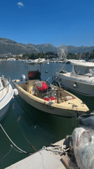 Bar Marina on a sunny summer morning in Montenegro