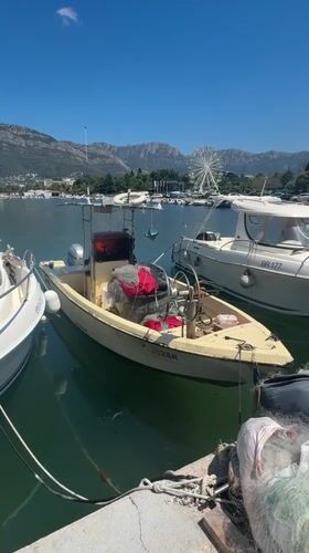 Bar Marina on a sunny summer morning in Montenegro