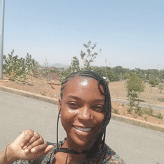 Woman documents street scenes and selfies in Bauchi, Nigeria