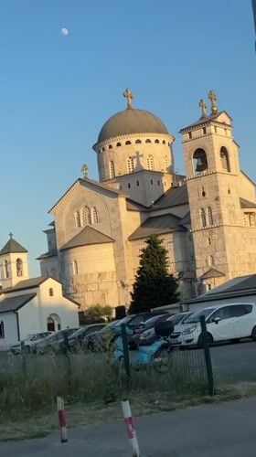 Orthodox church documented in Podgorica under clear skies