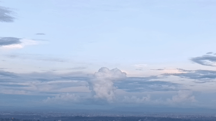 Cloud formations observed over Riabai ward, Kenya landscape
