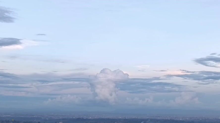Cloud formations observed over Riabai ward, Kenya landscape