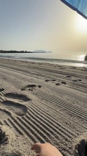Quiet morning on a Sardinian beach, Olbia