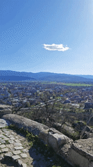 Sunny afternoon views captured from Nebet Tepe overlooking Plovdiv