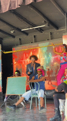 Colorful outdoor stage performance lights up Porlamar, Venezuela