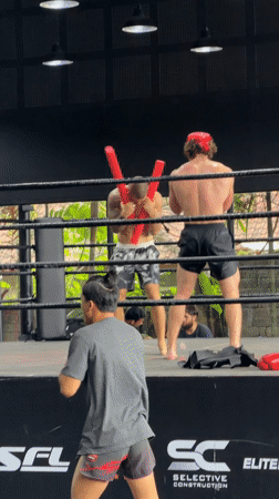 Boxing training session observed in Tibubeneng, Indonesia