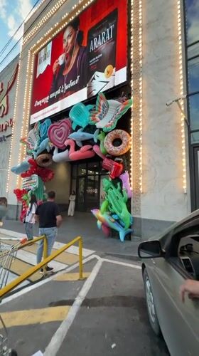 Shopping mall scenes documented in Yerevan Armenia