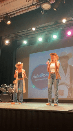 AulaVision Song Contest performances in Arenys de Mar theater