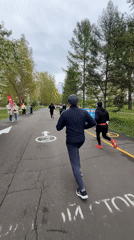 Early morning running event draws varied participants in Krasnoyarsk