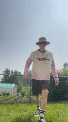 Backyard stunts and roaming dogs in a Russian village