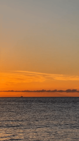 Sunset along Costa Adeje on the summer solstice
