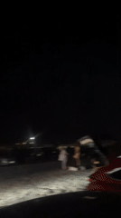 Fireworks display draws crowds to parking lot gathering