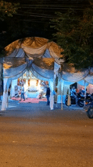 Wedding reception setup in Lhokseumawe, Indonesia