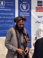 Aid distribution and family registration activities in Kandahar
