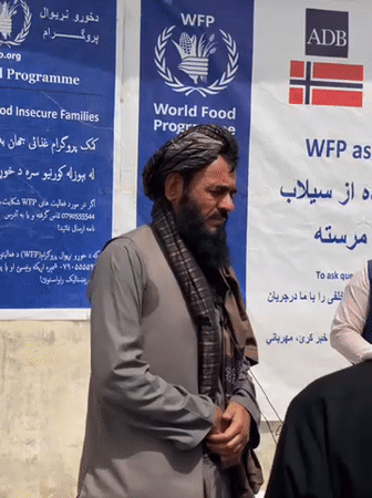 Aid distribution and family registration activities in Kandahar
