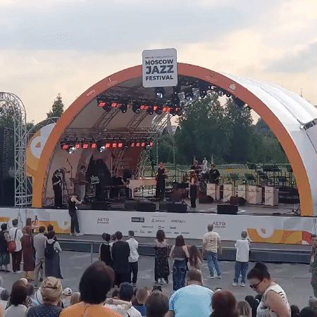 Jazz band performs at Moscow Jazz Festival in Belarus
