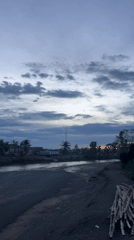 River village and road travel in Meunasah Pupu, Indonesia