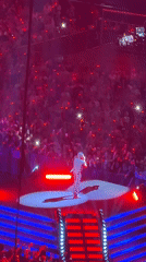 Live arena concert lights up Munich with pyrotechnics and a packed crowd