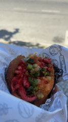 Street food and beach views captured in Rio de Janeiro