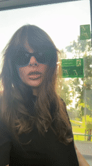 Quick selfie series in Tel Aviv, key necklace and shades.