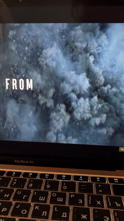 Jerusalem resident records TV show 'From' opening on laptop