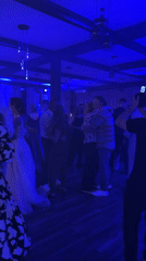 Wedding reception underway in Darmantsi, Bulgaria with multigenerational guests