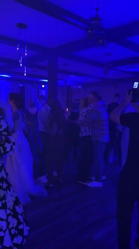 Wedding reception underway in Darmantsi, Bulgaria with multigenerational guests