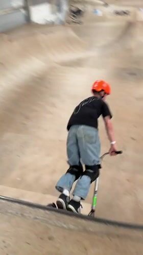 Scooter tricks and family outing observed in Corby