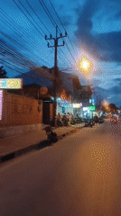 Commercial street activity recorded in Baan Bo Phut, Thailand