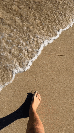 Morning beach scenes documented at Indonesian coastal location