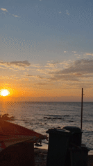 Sunset observed over ocean waters near Vietnam coast