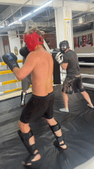 Boxing training session observed in Perm, Russia