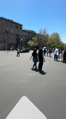 Crowd gathers for march in Yerevan with Armenian flag